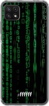 6F hoesje - geschikt voor Samsung Galaxy A22 5G -  Transparant TPU Case - Hacking The Matrix #ffffff