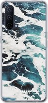 6F hoesje - geschikt voor OnePlus Nord CE 5G -  Transparant TPU Case - Waves #ffffff