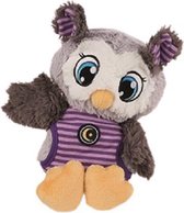 knuffeldier uil Olafina 22 cm pluche paars