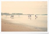 JUNIQE - Poster Beach Life I -30x45 /Blauw & Ivoor