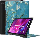 Tablet Hoes geschikt voor Lenovo Yoga Tab 11 (2021) - Tri-Fold Book Case - Witte Bloesem