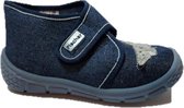 Fischer Kinderpantoffel Blauw Haai