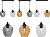 Hanglamp met twee glazen kappen