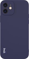 IMAK Slim-Fit TPU Back Cover - Geschikt voor iPhone 12 Mini Hoesje - Blauw