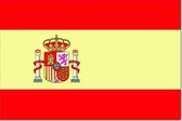 Spaanse vlag met wapen 50x75cm