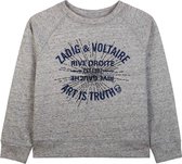 Zadig & Voltaire Sweater meisje grijs maat 140