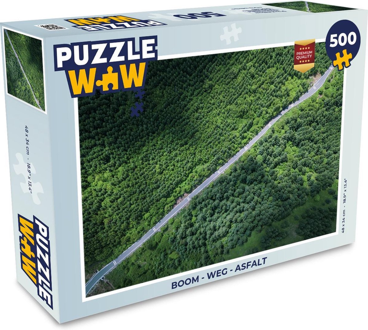 Afbeelding van product PuzzleWow  Puzzel Boom - Weg - Asfalt - Legpuzzel - Puzzel 500 stukjes