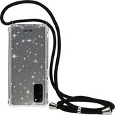 Casetastic Samsung Galaxy S20 4G/5G Hoesje met koord - Lanyard Case - Stars Print