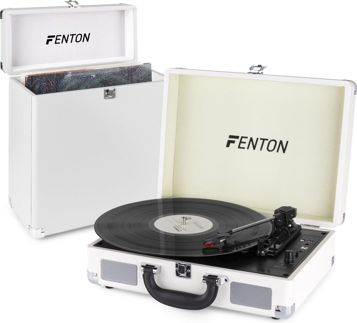 Fenton RP170L platenspeler met Bluetooth en bijpassende platenkoffer