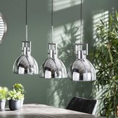 Hanglamp 3-Lichtbronnen - Ø25cm - Industrieel - Lamp Chrome Glas - Giga Meubel