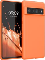 kwmobile telefoonhoesje voor Google Pixel 6 Pro - Hoesje voor smartphone - Back cover in fruitig oranje