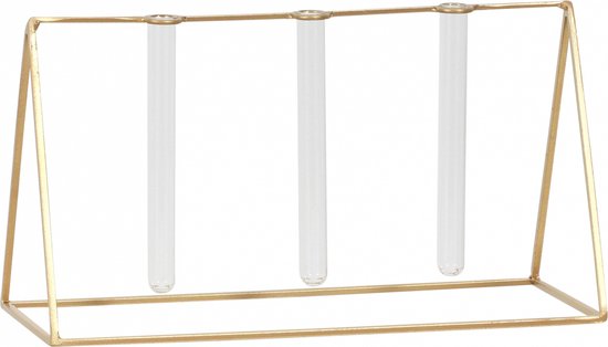 Mica Decorations Atlanta Reageerbuis Houder 30 X 16 Cm Goud