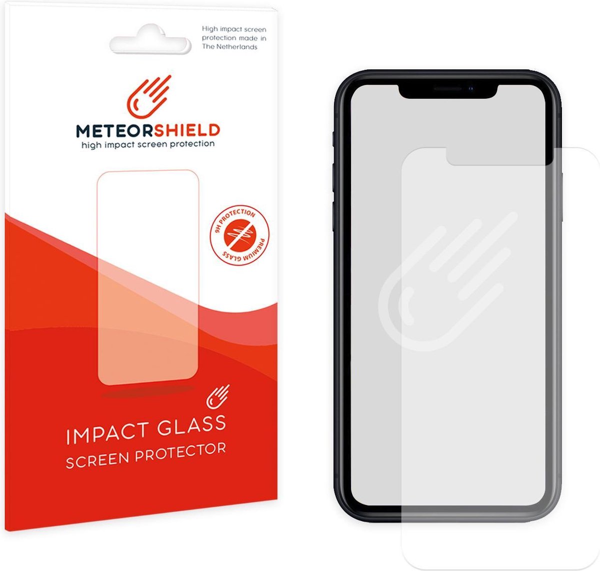 Meteorshield iPhone 11 screenprotector - Ultra clear impact glass