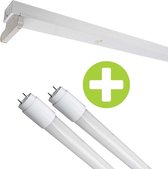 LED TL Armatuur 120cm (dubbel) | Incl. 2x LED TL Buis 18W - 4000K - Naturel wit (840)