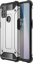 OnePlus Nord N10 5G Hoesje - Mobigear - Outdoor Serie - Hard Kunststof Backcover - Zilver - Hoesje Geschikt Voor OnePlus Nord N10 5G