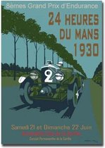 24 Hours Of Le Mans Print Poster Wall Art Kunst Canvas Printing Op Papier Living Decoratie 20x30cm Multi-color