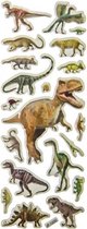 stickers dino's tyrannosaurus 17 x 7,5 cm papier