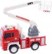 brandweerauto Firefighter jongens 18 cm rood/wit