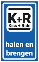 Kiss and ride bord - kunststof - L52 200 x 125 mm