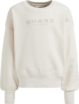 WE Fashion Meisjes sweater met embroidery tekst.