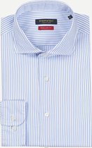 Steppin' Out Spring 2021  Regular Fit Cutaway Shirt Mannen - Regular Fit - Katoen - Blauw (42)