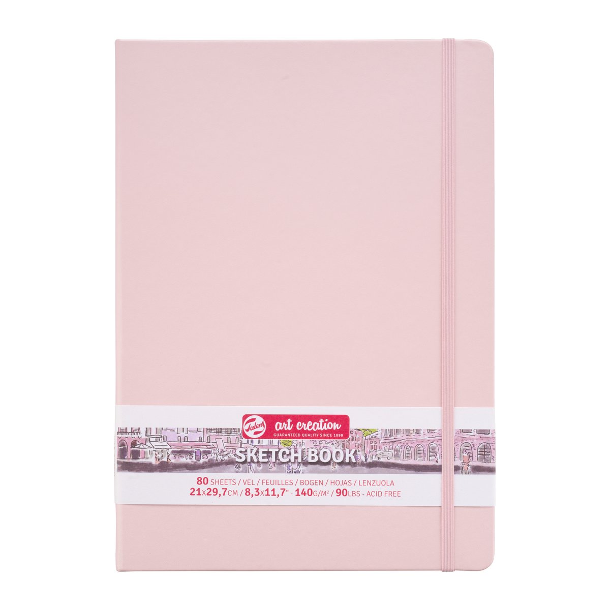 Talens Art Creation Schetsboek Pastel Roze 21 x 29.7 cm 140 g 80 Vellen