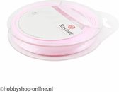 Satijnlint 10 mm rose 10 meter