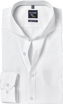 OLYMP No. Six super slim fit overhemd - wit - Strijkvriendelijk - Boordmaat: 42