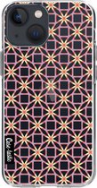 Casetastic Apple iPhone 13 mini Hoesje - Softcover Hoesje met Design - Geometric Lines Sweet Print
