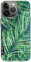 Casetastic Apple iPhone 13 Pro Hoesje - Softcover Hoesje met Design - Palm Leaves Print