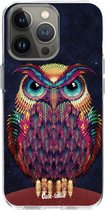 Casetastic Apple iPhone 13 Pro Hoesje - Softcover Hoesje met Design - Owl 2 Print