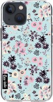 Casetastic Apple iPhone 13 mini Hoesje - Softcover Hoesje met Design - Flowers Pastel Print