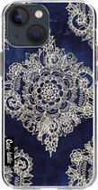 Casetastic Apple iPhone 13 mini Hoesje - Softcover Hoesje met Design - Deep Indigo Ink Print