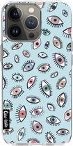 Casetastic Apple iPhone 13 Pro Hoesje - Softcover Hoesje met Design - Eyes Blue Print