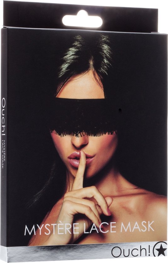 Ouch! Mystère Lace Mask Blinddoek - Zwart