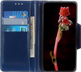 Motorola Moto G60s Hoesje Wallet Book Case Kunstleer Blauw