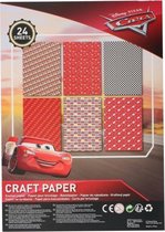 Pixar Cars knutselpapier Craft junior 24 vellen