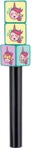 balpen met emoticons 13,3 cm zwart