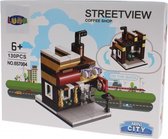 Mini City Streetview Coffee Shop bouwset 130-delig (657004)