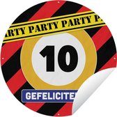 Garden Circle Jubilee - Anniversaire - 10 Ans - 150x150 cm - Affiche de Jardin Ronde - Extérieur