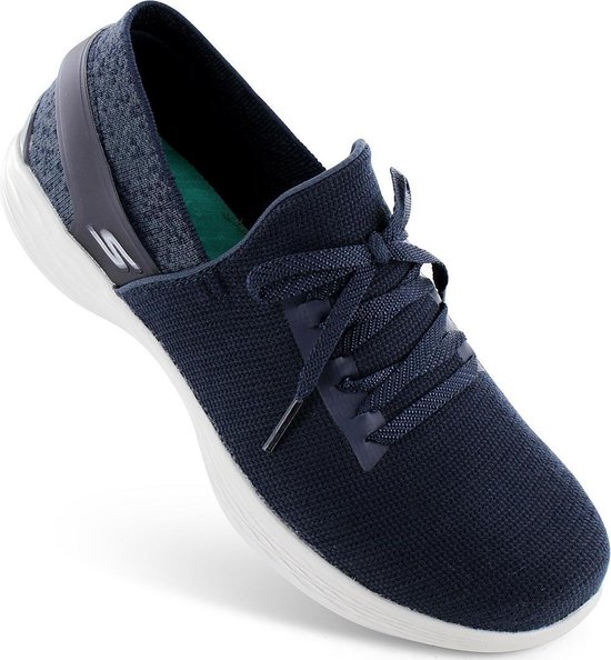 klant walvis Nauwkeurig Skechers YOU Smile - Dames Sneakers Sport Casual Schoenen Navy Blauw  15815-NVGY - Maat... | bol.com