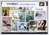 Ooievaars – Luxe postzegel pakket (A6 formaat) : collectie van 50 verschillende postzegels van ooievaars – kan als ansichtkaart in een A6 envelop - authentiek cadeau - kado - gesch