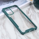 Voor OPPO Reno5 4G/5G acryl + kleur TPU schokbestendig hoesje (donkergroen)