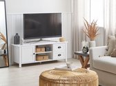 Beliani HONOLULU - TV-meubel - wit - vezelplaat
