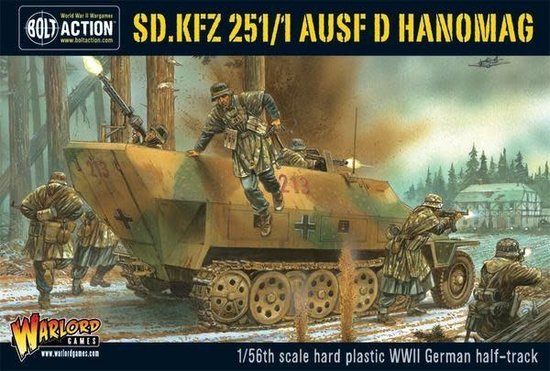 Afbeelding van het spel Sd.Kfz 251/1 ausf D halftrack plastic box set
