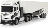 RC vrachtwagen met trailer 46,5 cm 1:34 wit 3-delig