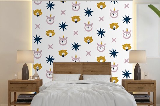 Behang - Fotobehang Dieren - Patroon - Vormen - Breedte 300 cm x hoogte 300 cm