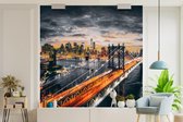 Papier peint - Papiers Papier peint photo New York - Oranje - Pont - Largeur 300 cm x Hauteur 300 cm