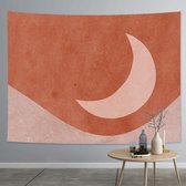 Dik Farbic Tapijt Overdreven Abstracte Stijl Woondecoratie Opknoping Achtergrond Bedekkende Doek, Grootte: 150x130cm (Sun Moon 02)