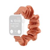 Sjaal Haarband Vervangende horlogebanden voor Apple Watch Series 6 & SE & 5 & 4 44 mm / 3 & 2 & 1 42 mm (donkeroranje)